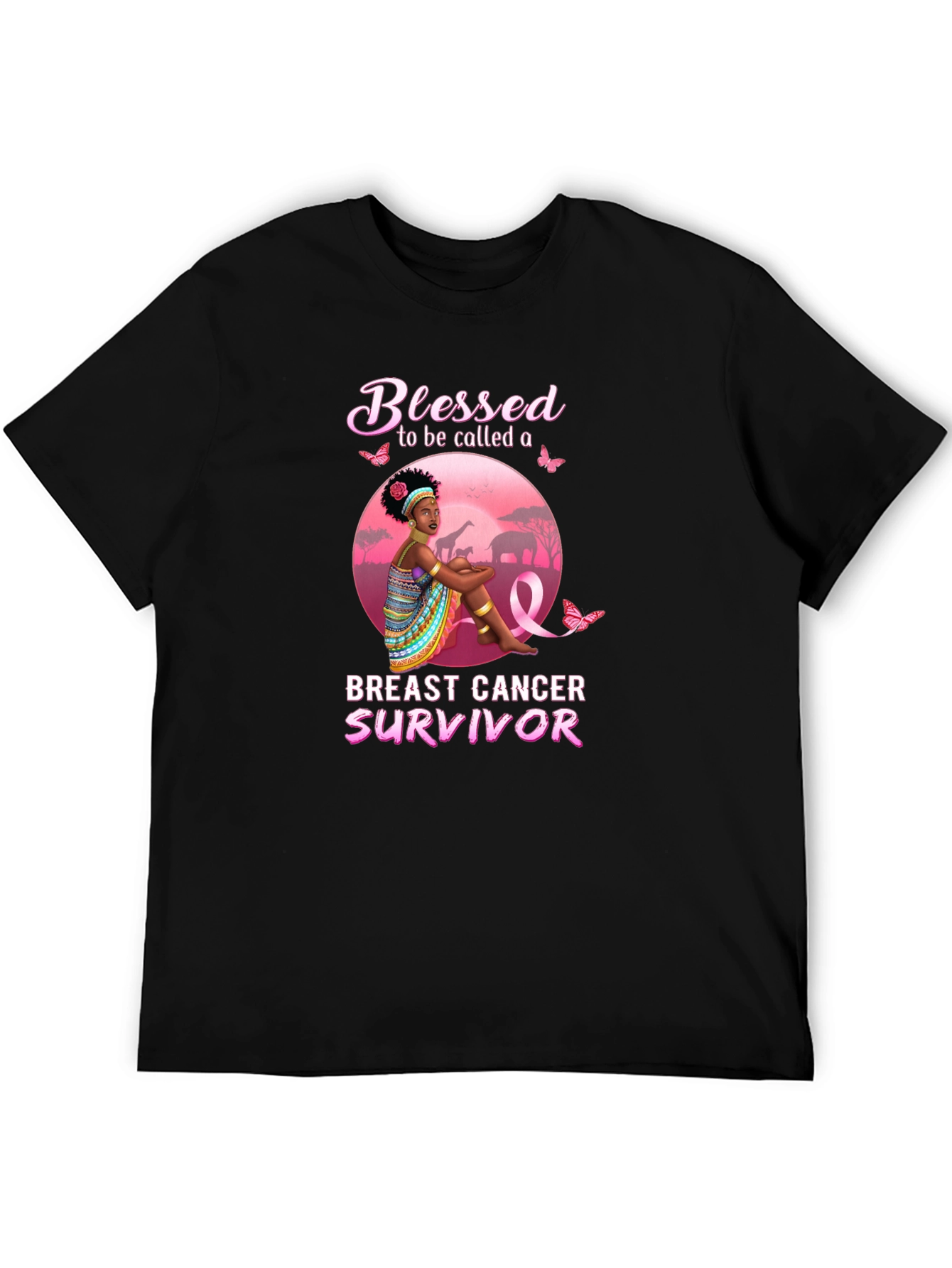 Blessed Breast Cancer Survivor Graphic Tee