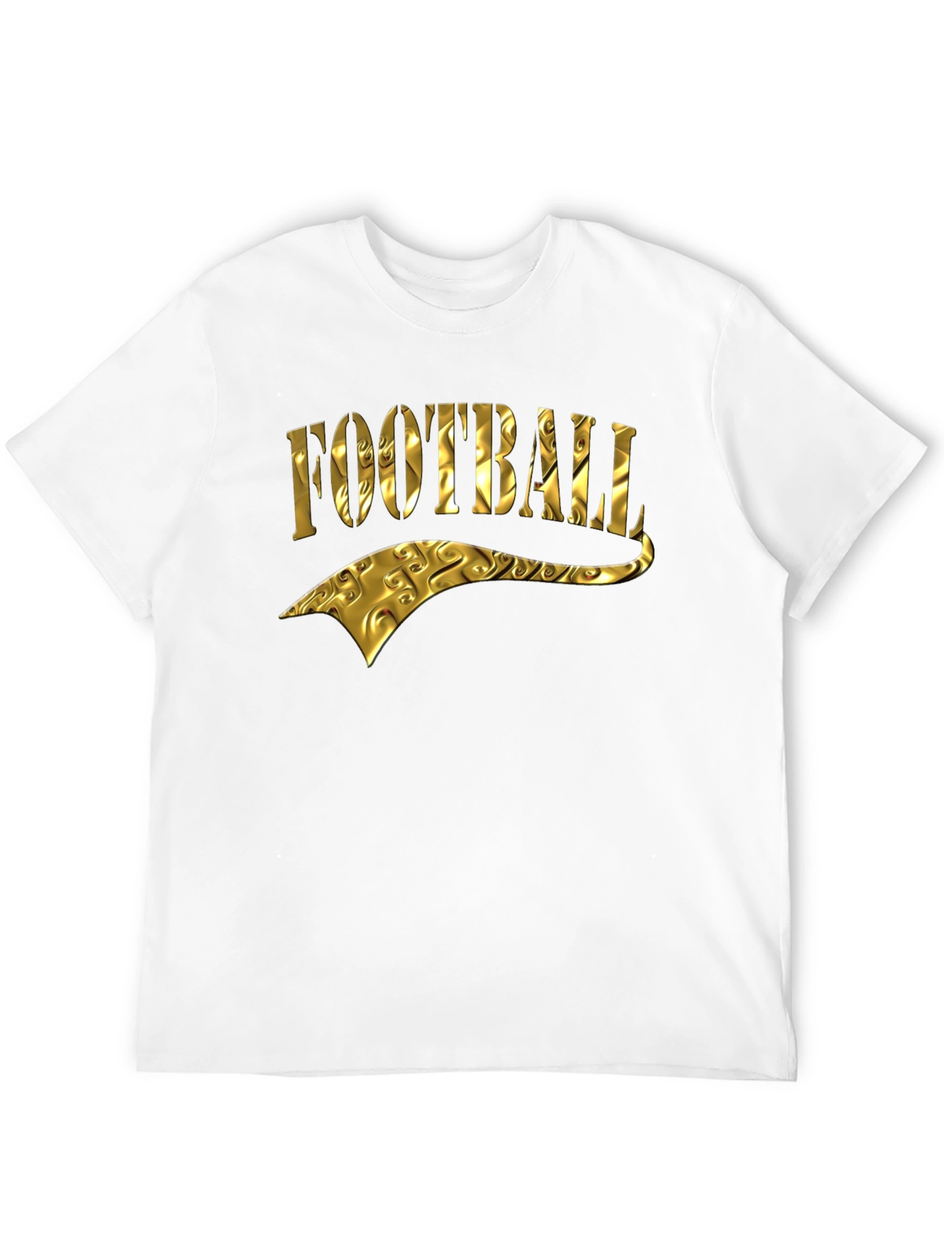Golden Football Graphic Tee - Black