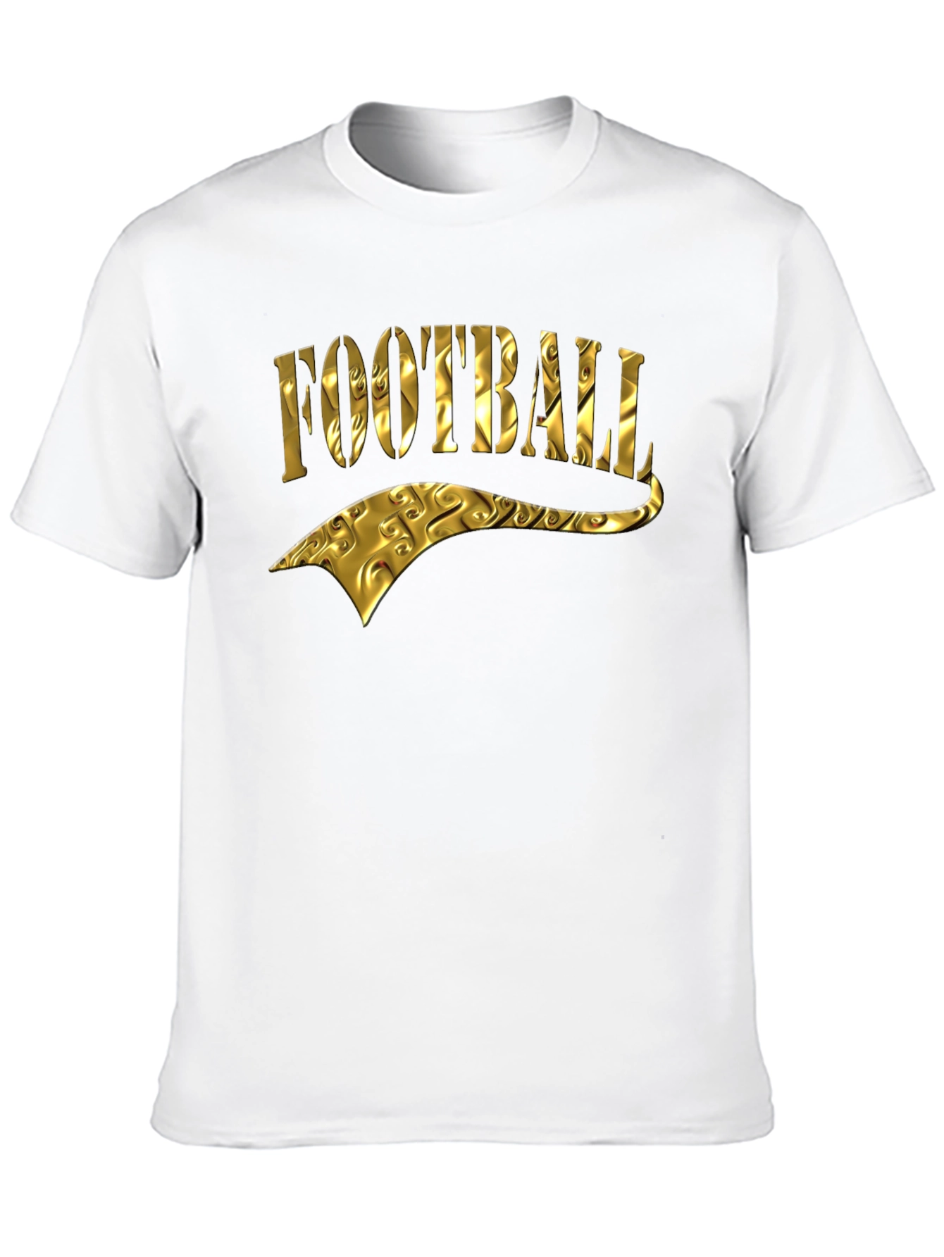 Golden Football Graphic Tee - Black