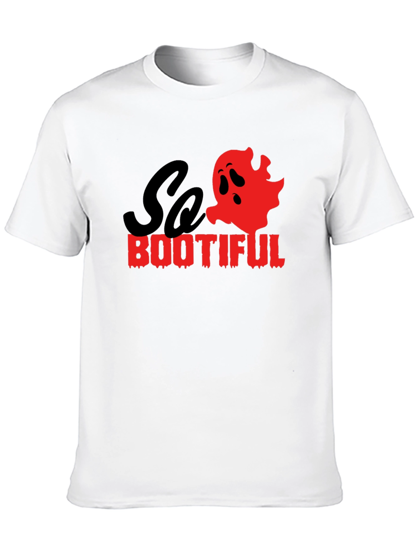 So Bootiful Halloween T-Shirt - Ghost Graphic