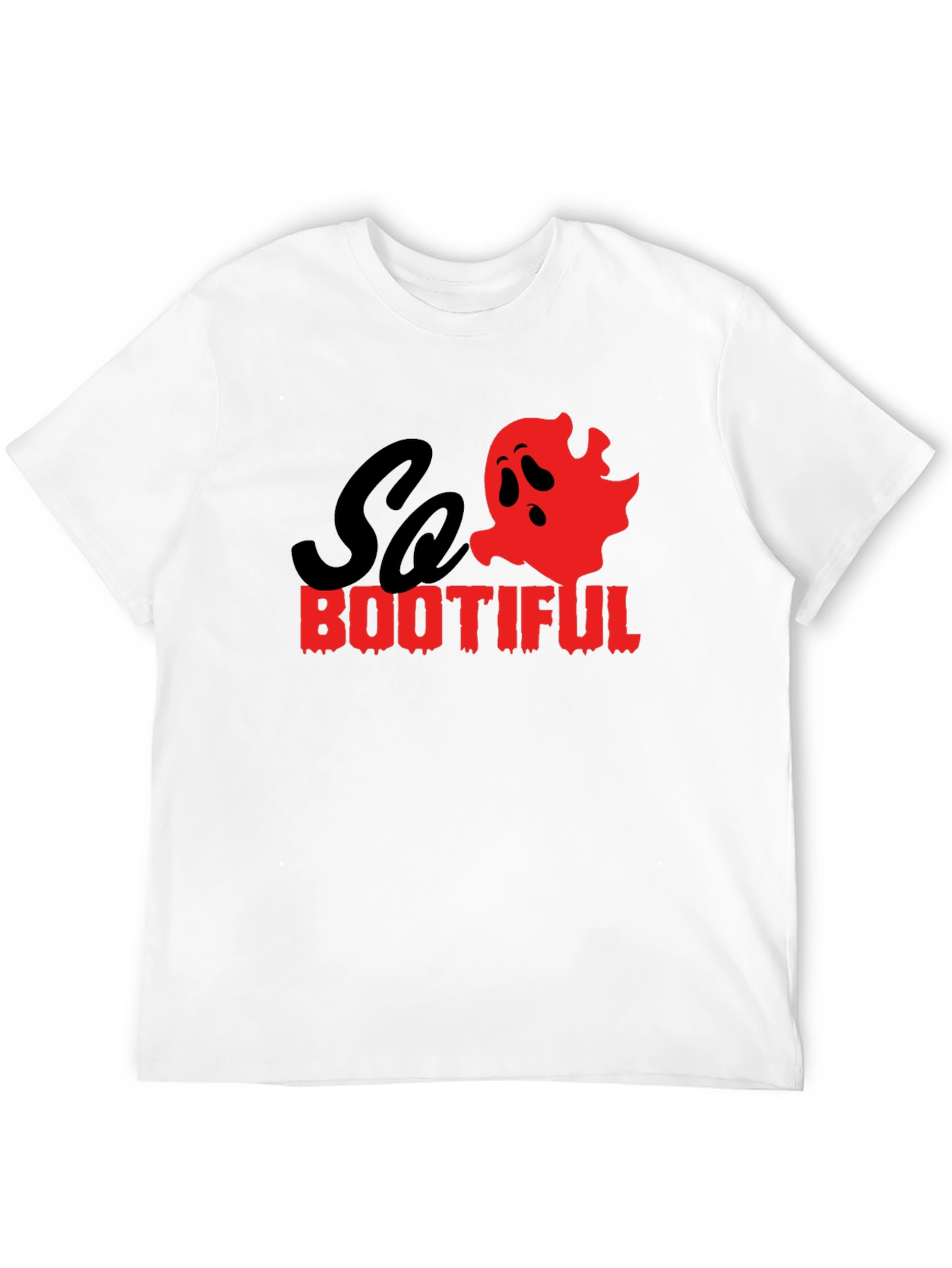 So Bootiful Halloween T-Shirt - Ghost Graphic