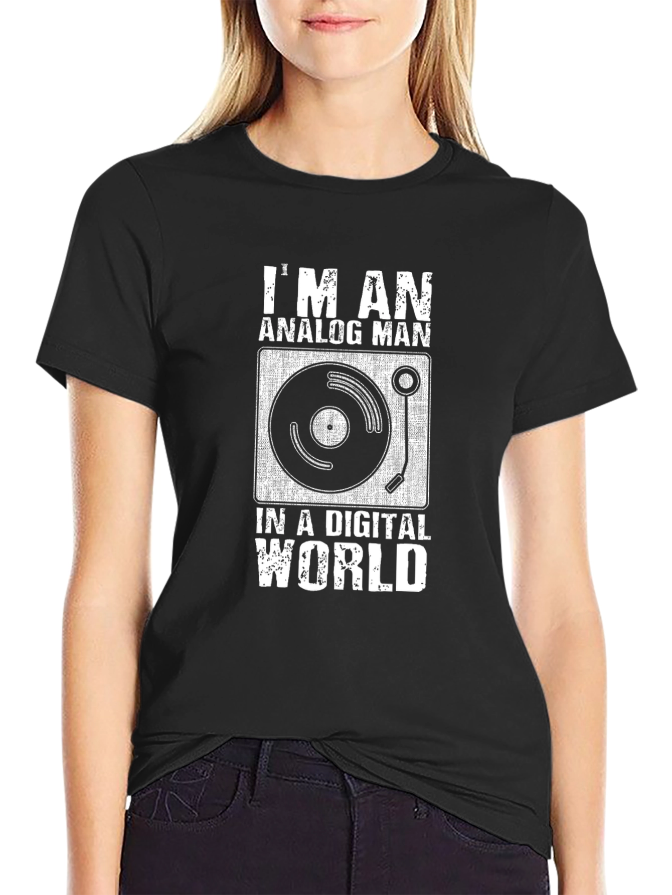 Analog Man Digital World Graphic Tee