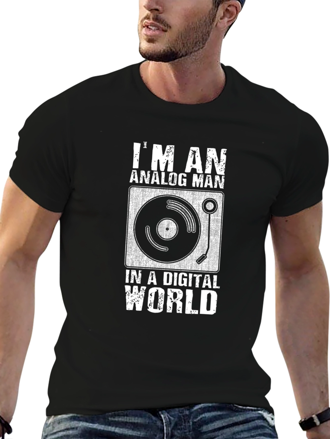 Analog Man Digital World Graphic Tee