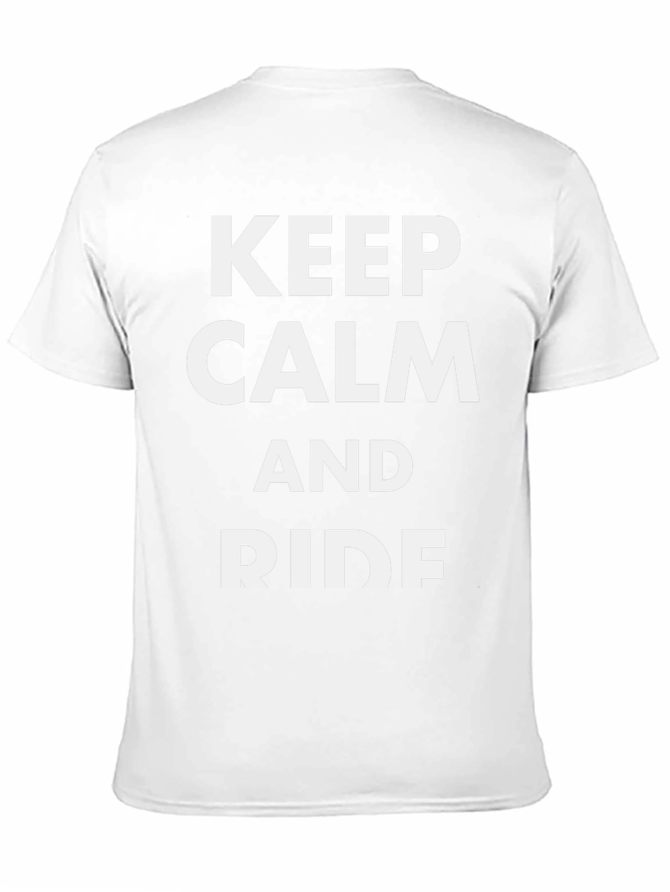 Keep Calm and Ride T-Shirt - Black Cotton Tee