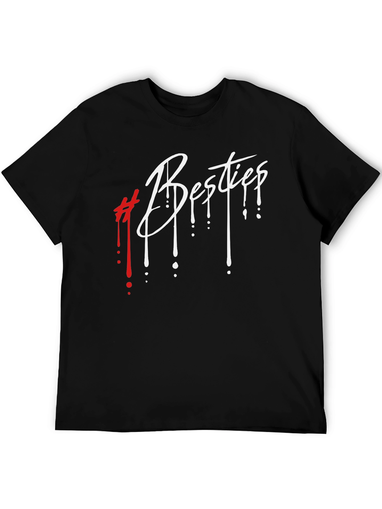 Besties Graphic Tee - Stylish Black Unisex T-Shirt