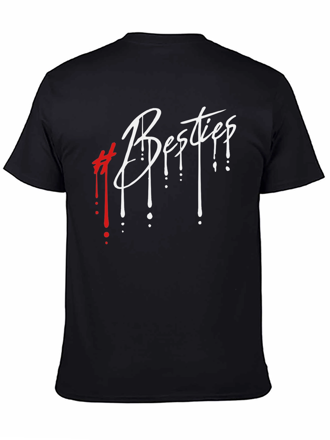 Besties Graphic Tee - Stylish Black Unisex T-Shirt