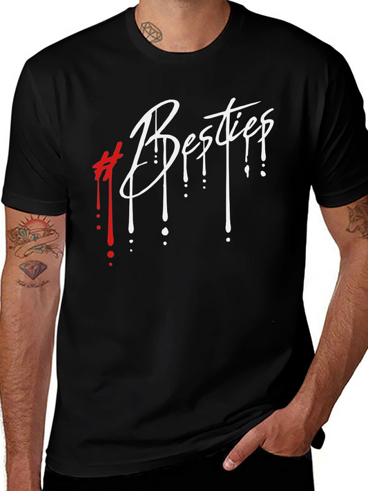 Besties Graphic Tee - Stylish Black Unisex T-Shirt