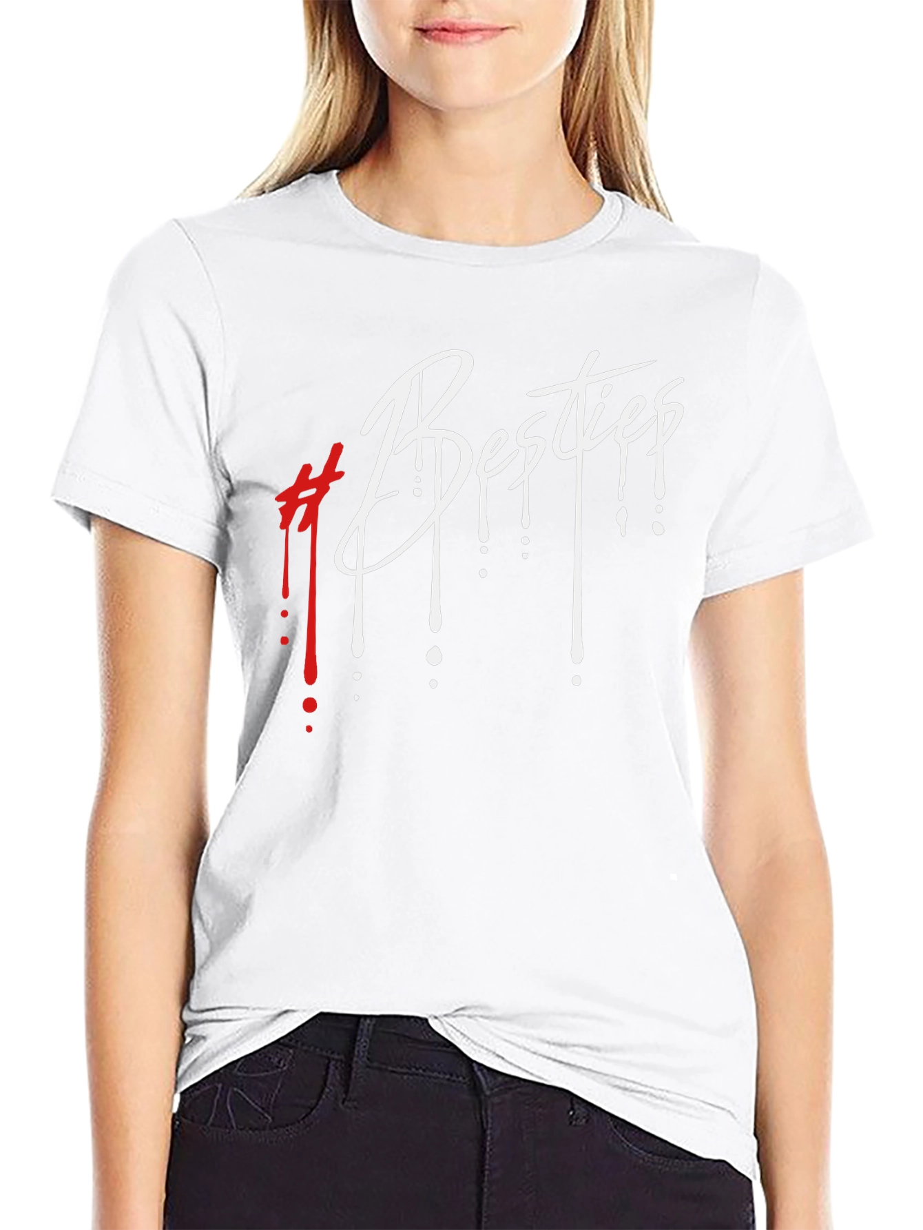 Besties Graphic Tee - Stylish Black Unisex T-Shirt