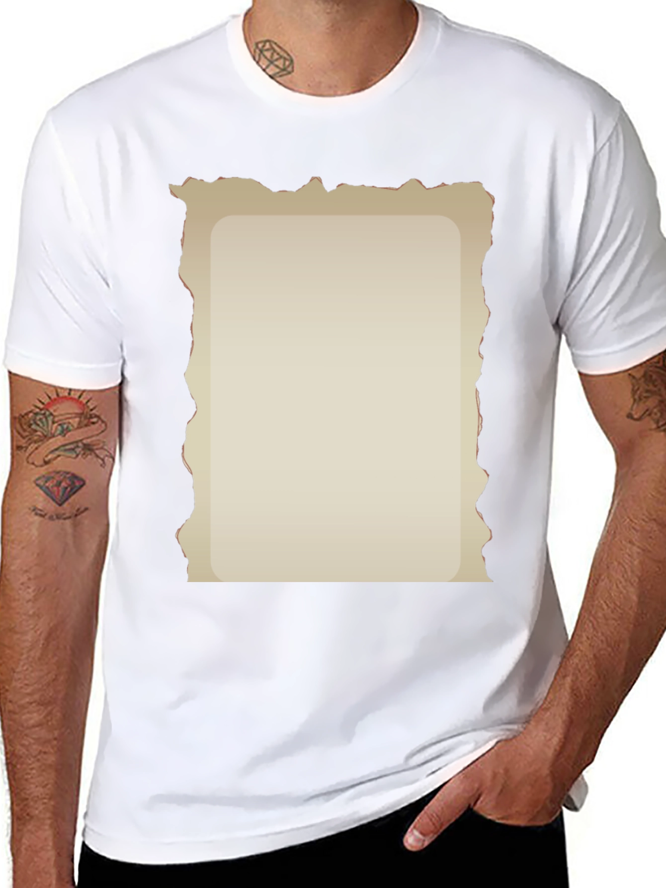 Distressed Parchment Graphic Tee