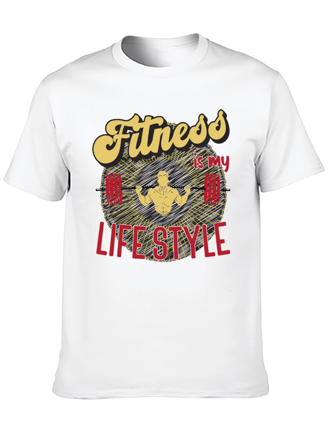 Fitness is my Lifestyle Graphic T-Shirt