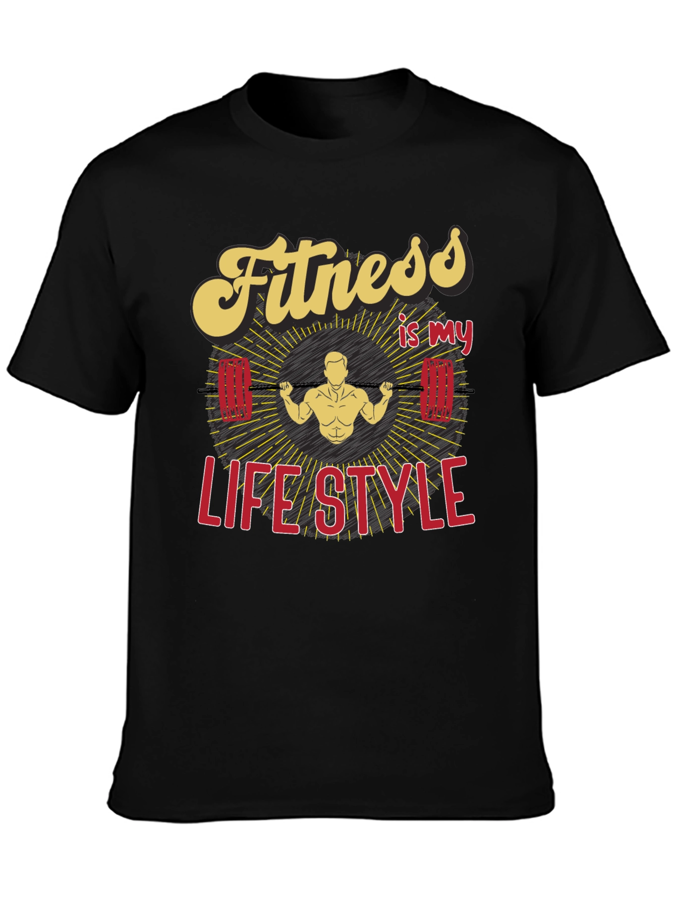 Fitness is my Lifestyle Graphic T-Shirt