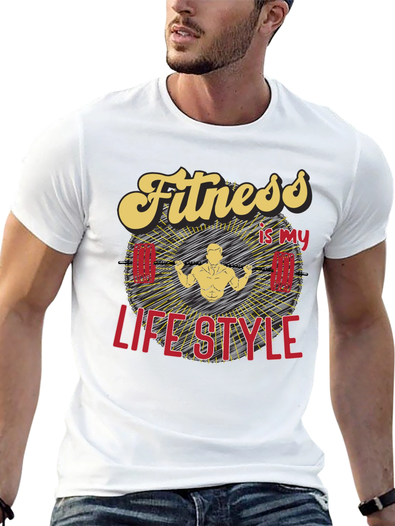 Fitness is my Lifestyle Graphic T-Shirt