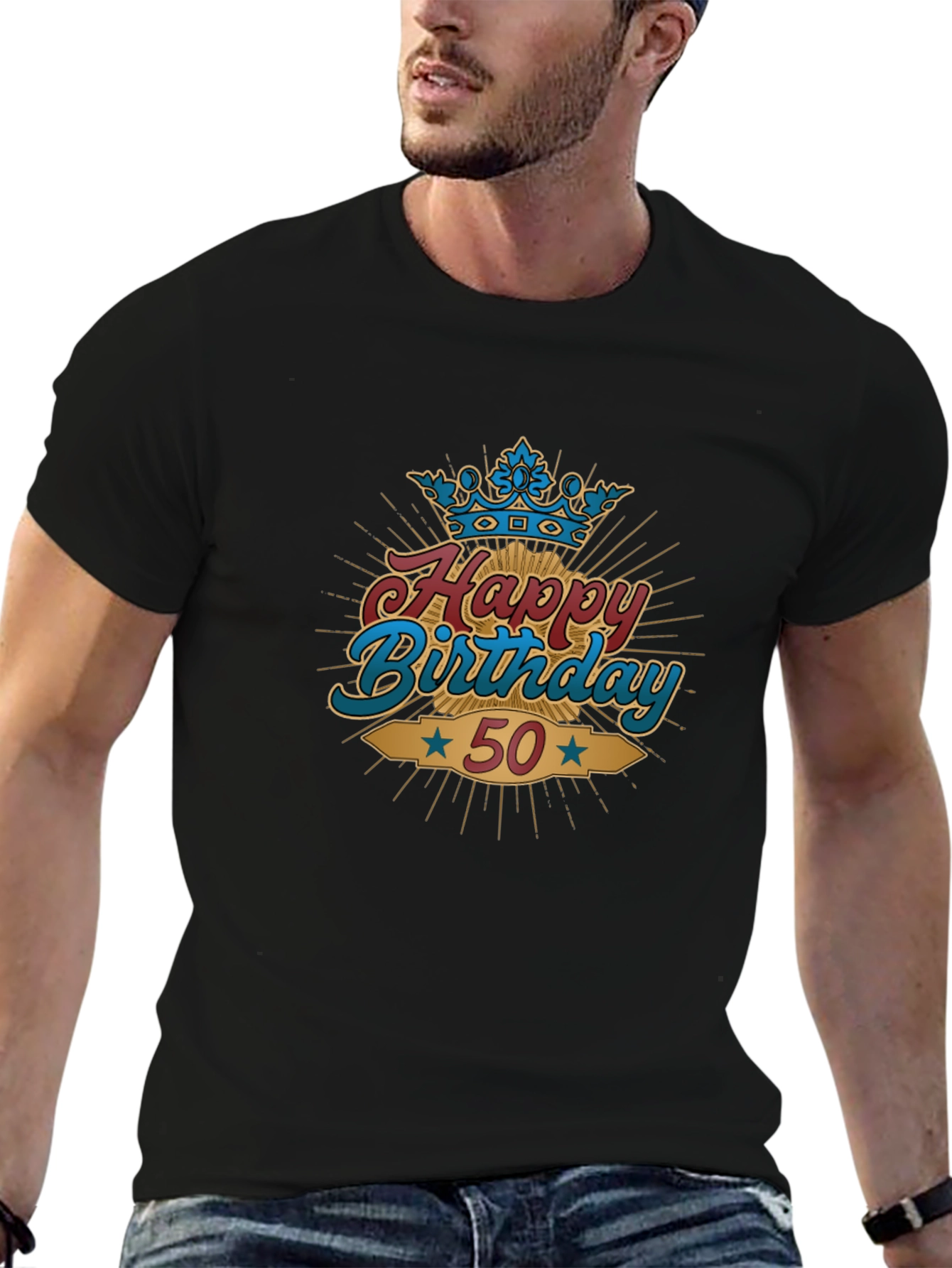 Happy 50th Birthday Graphic T-Shirt