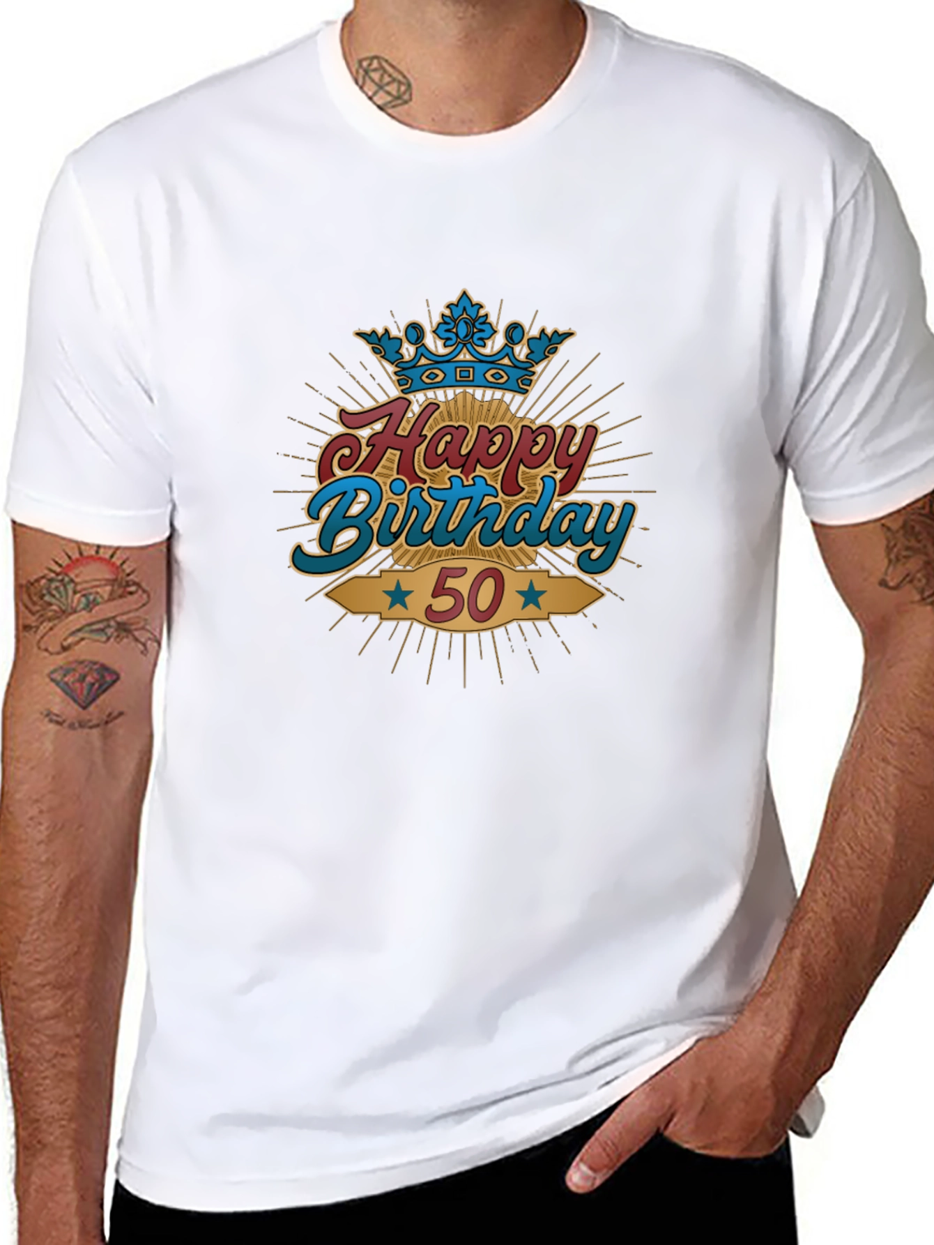 Happy 50th Birthday Graphic T-Shirt