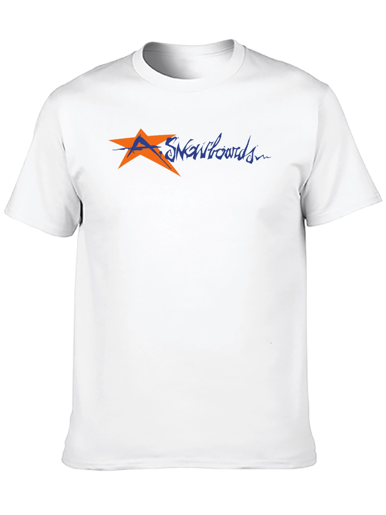 Mens Black T-Shirt with Snowboard Graphic