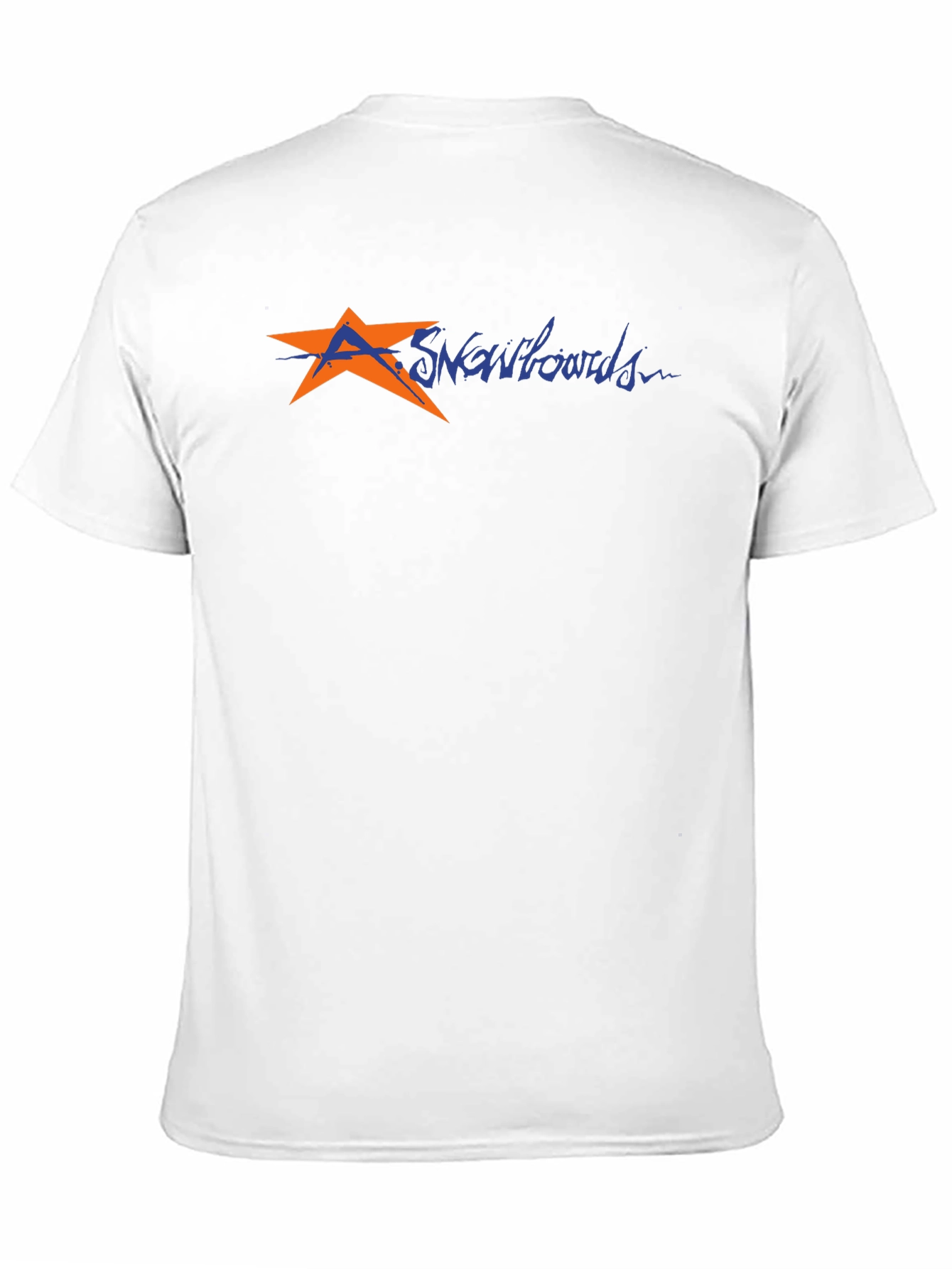 Mens Black T-Shirt with Snowboard Graphic