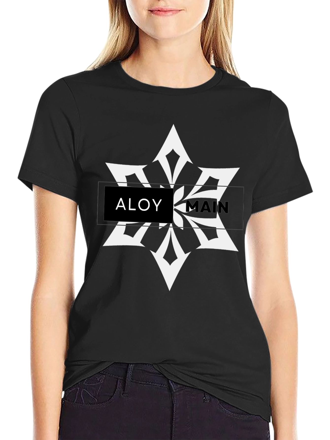Aloy Main Genshin Impact Black T-Shirt
