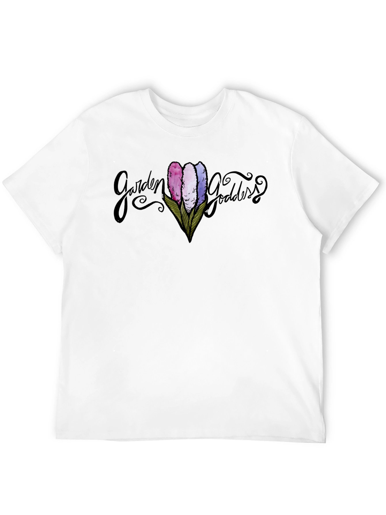 Garden Goddess Graphic Tee - Black Unisex T-Shirt