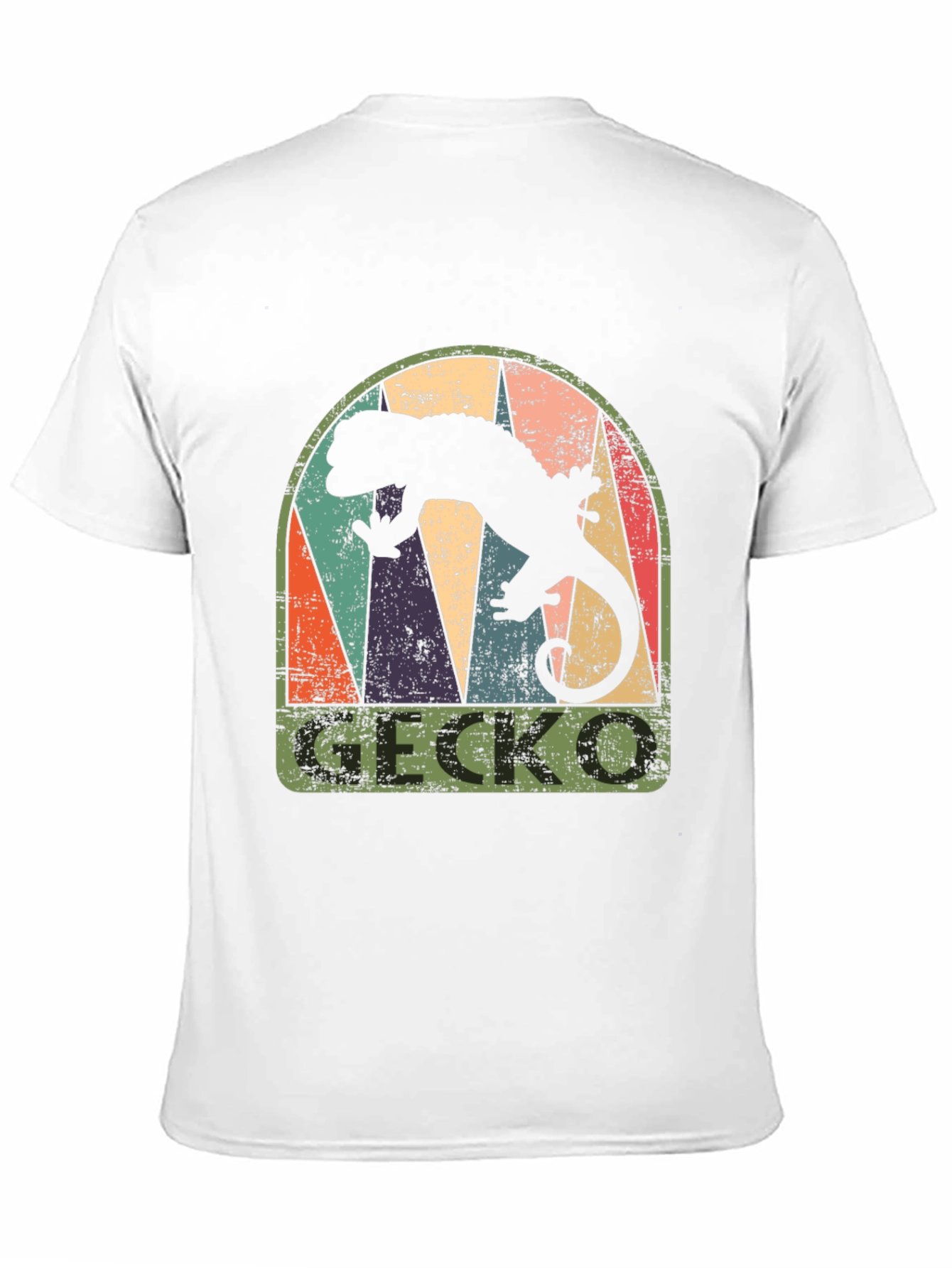 Retro Gecko Graphic T-Shirt - Cool Reptile Tee