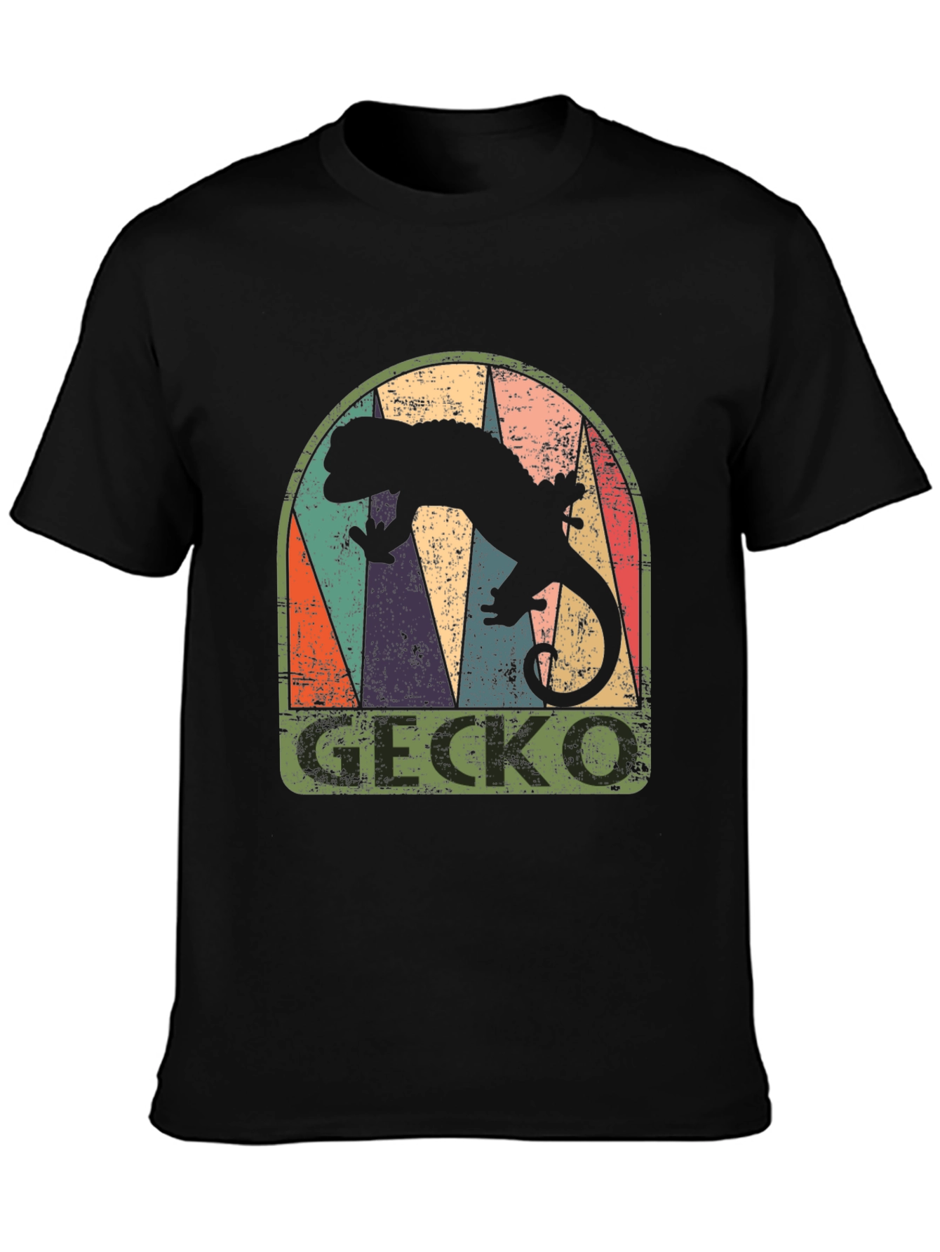 Retro Gecko Graphic T-Shirt - Cool Reptile Tee