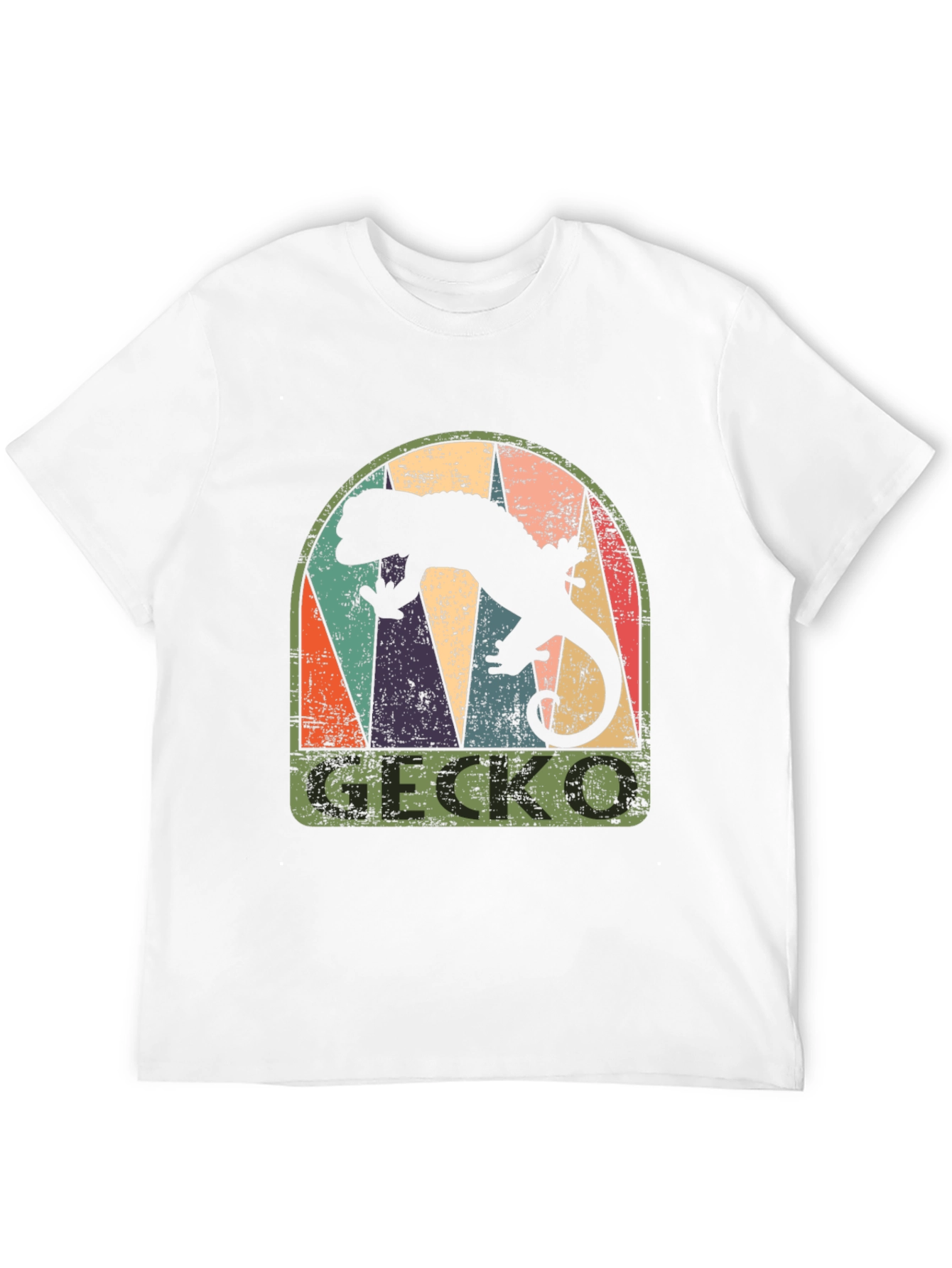 Retro Gecko Graphic T-Shirt - Cool Reptile Tee