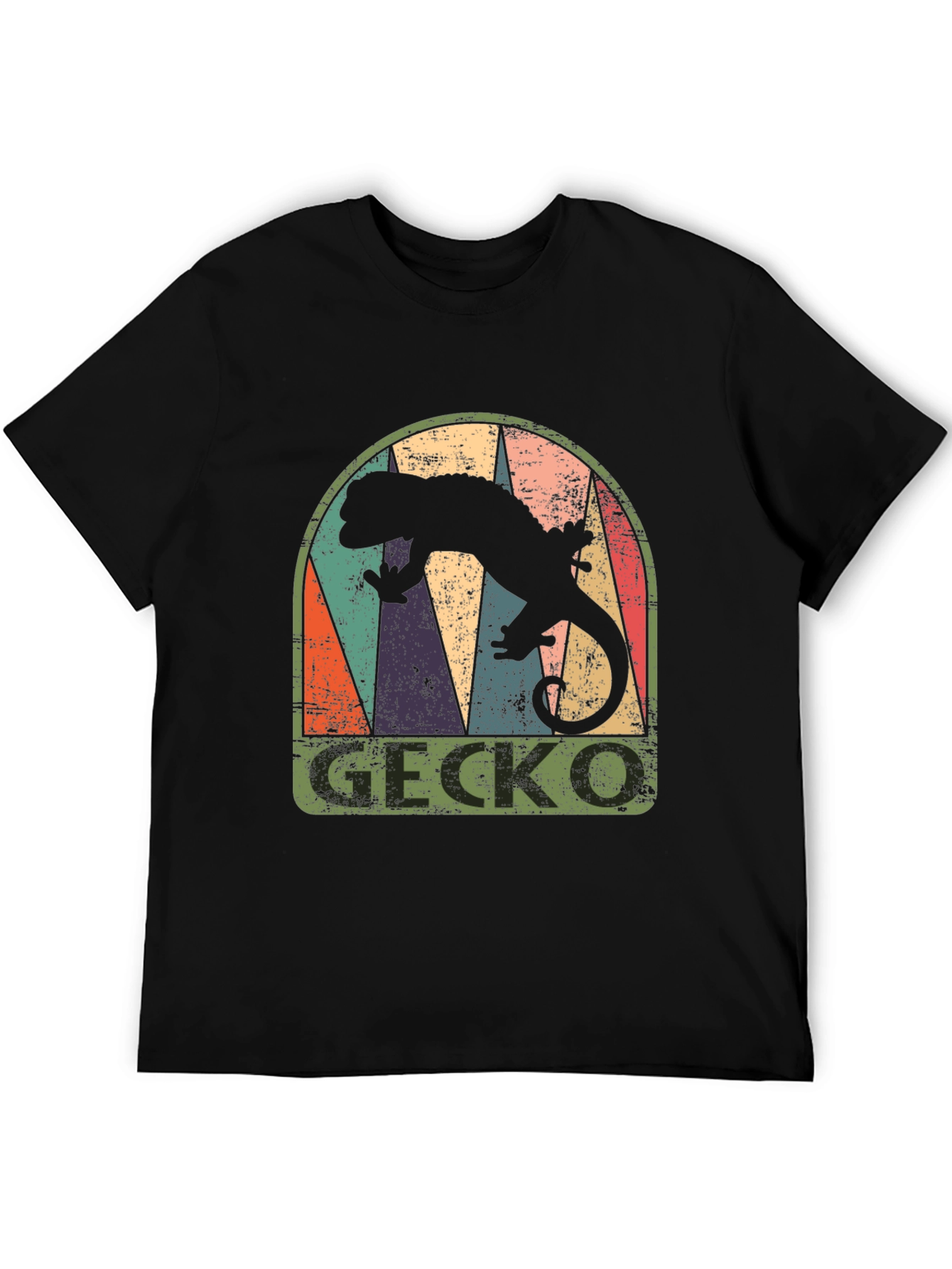 Retro Gecko Graphic T-Shirt - Cool Reptile Tee