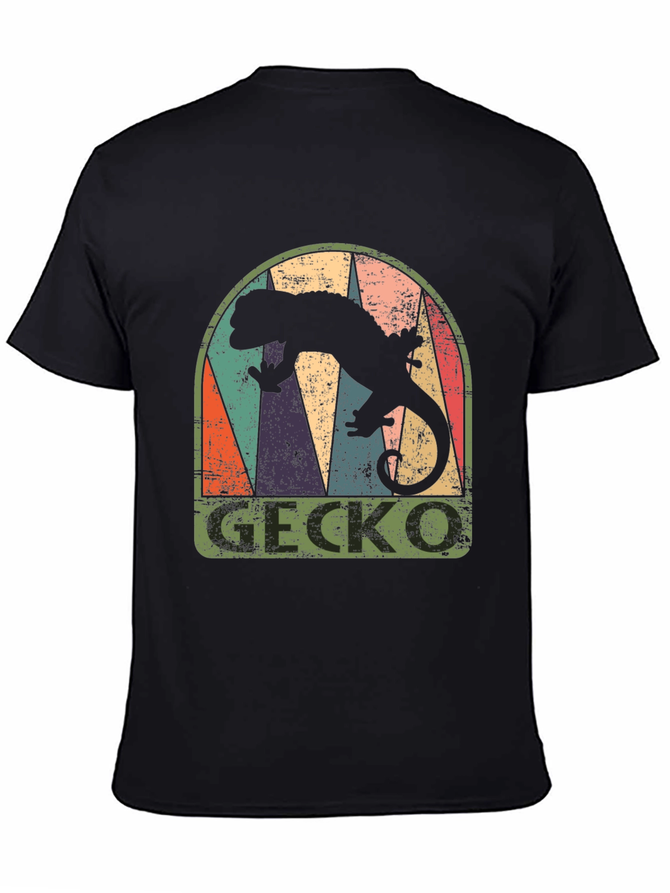Retro Gecko Graphic T-Shirt - Cool Reptile Tee