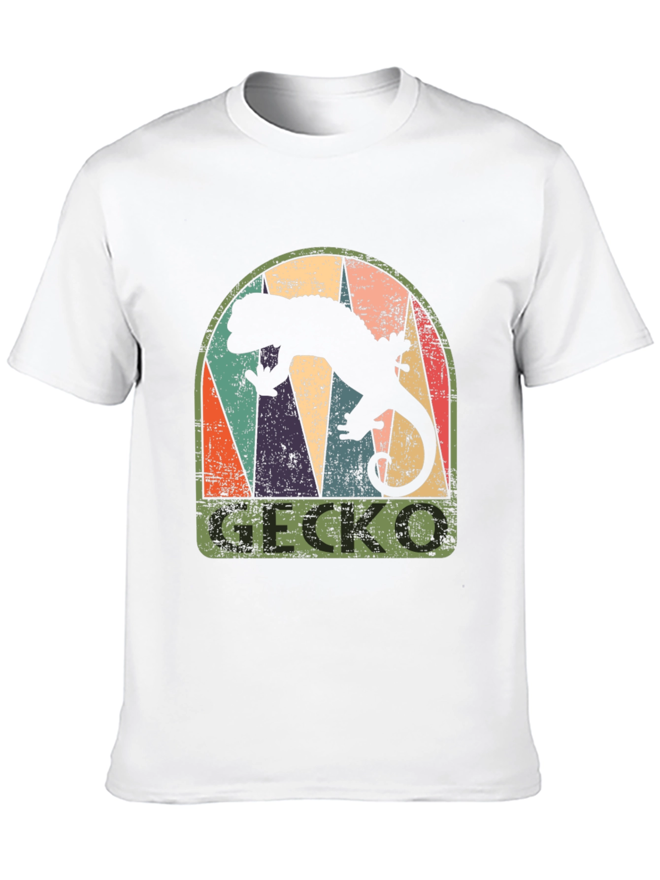 Retro Gecko Graphic T-Shirt - Cool Reptile Tee