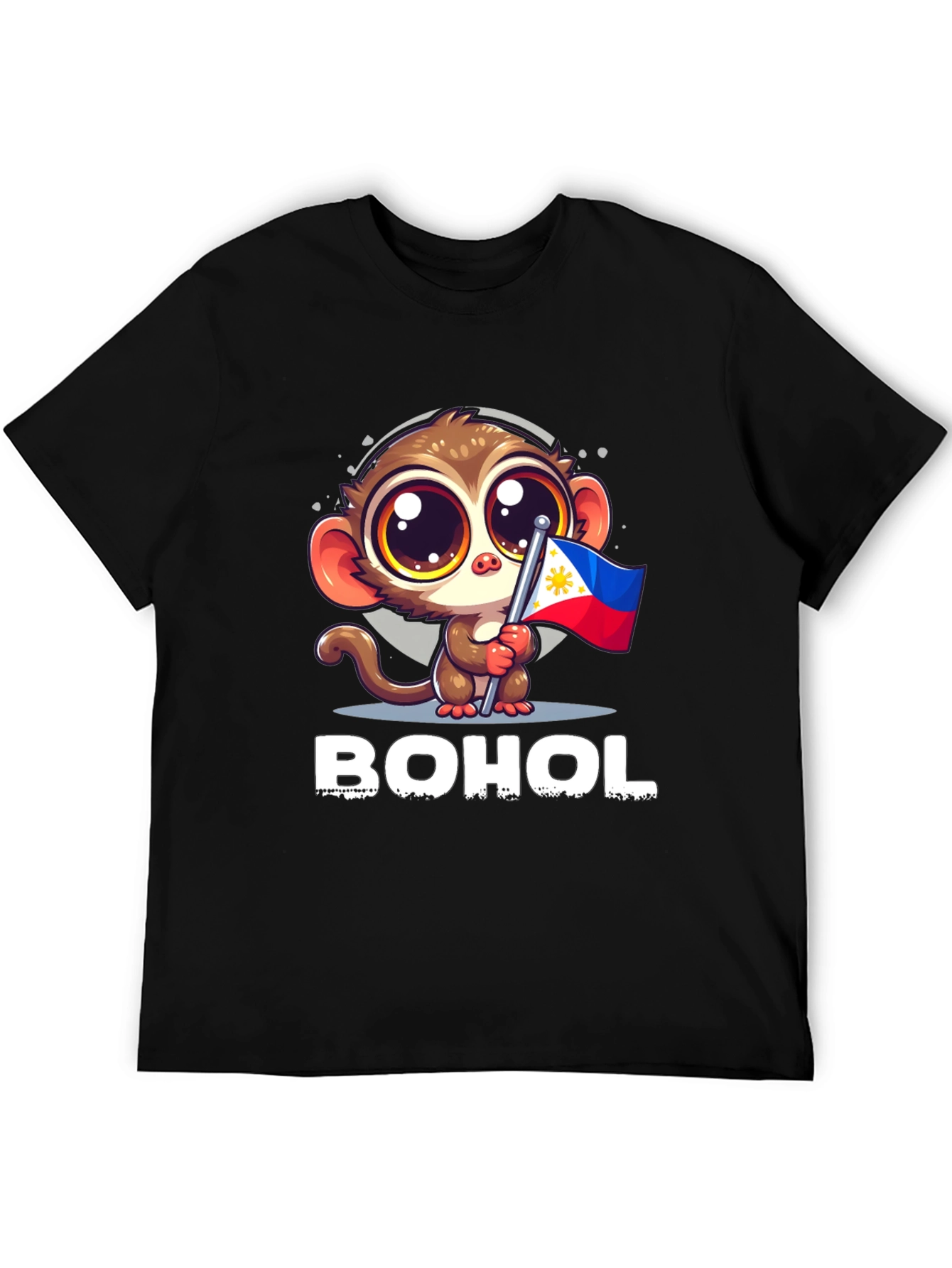 Bohol Tarsier Philippines Flag Graphic Tee