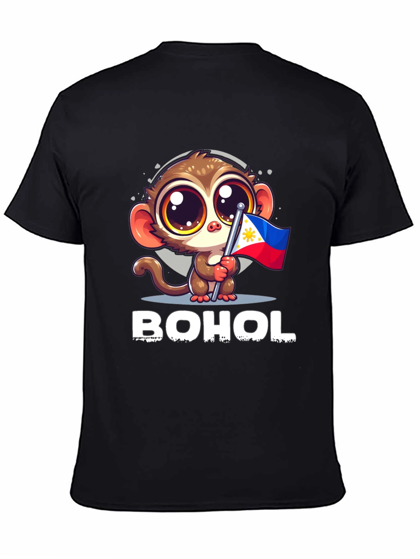 Bohol Tarsier Philippines Flag Graphic Tee