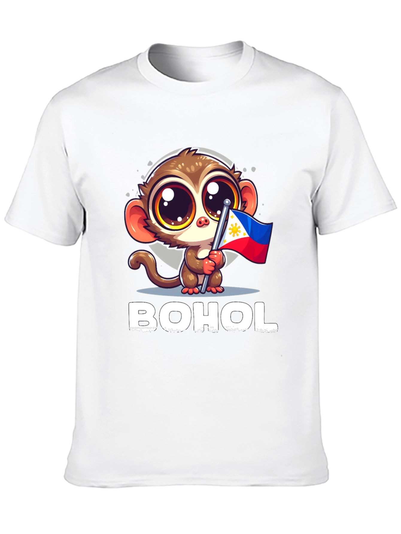 Bohol Tarsier Philippines Flag Graphic Tee