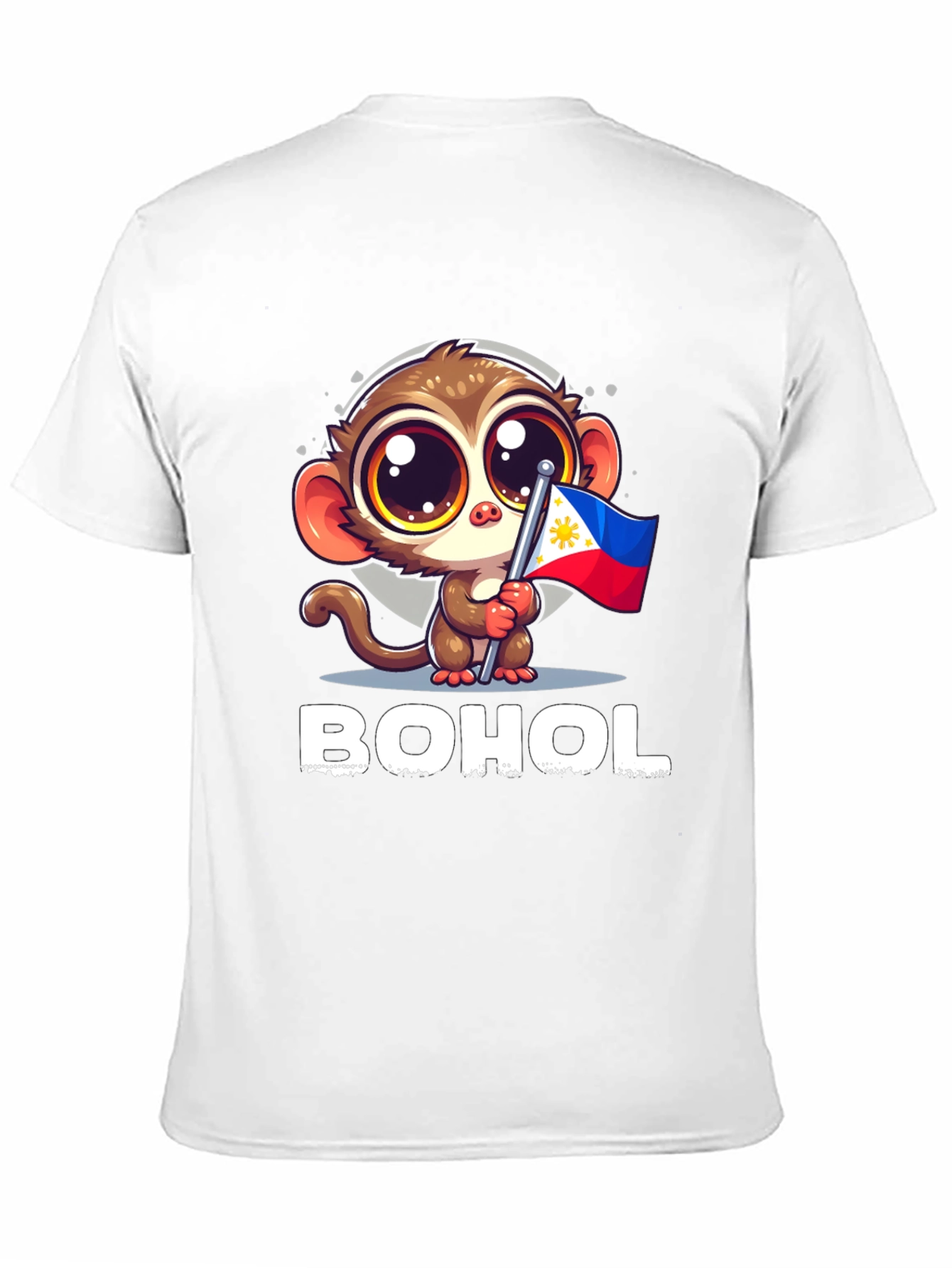 Bohol Tarsier Philippines Flag Graphic Tee