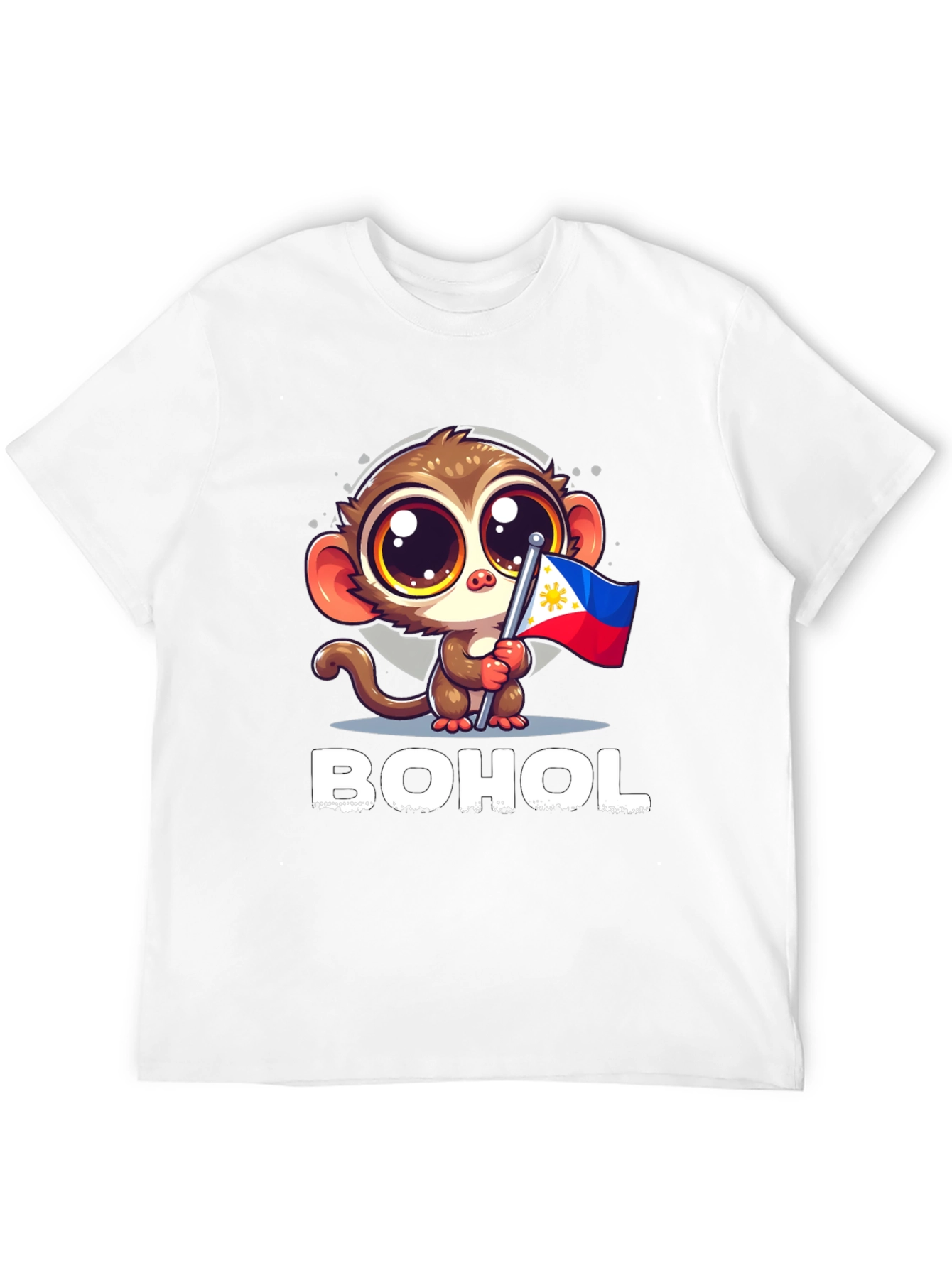 Bohol Tarsier Philippines Flag Graphic Tee