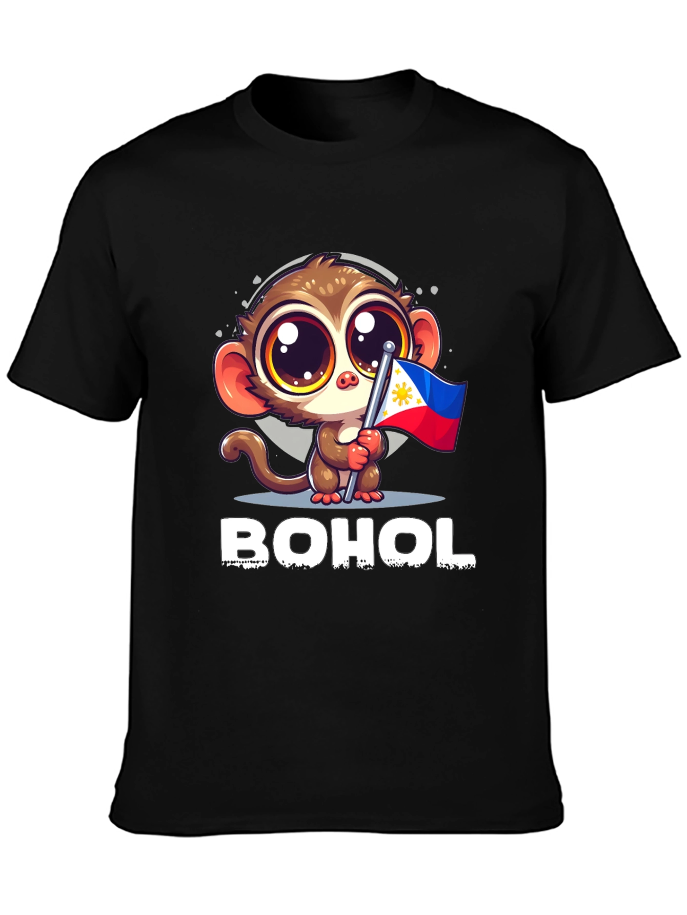 Bohol Tarsier Philippines Flag Graphic Tee