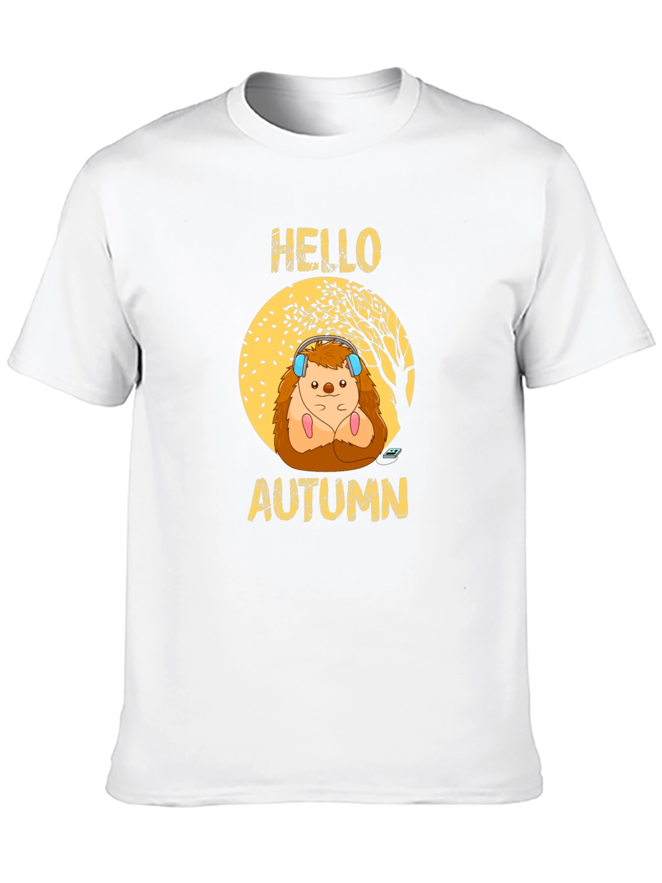 Hello Autumn Hedgehog T-Shirt - Cute Fall Tee
