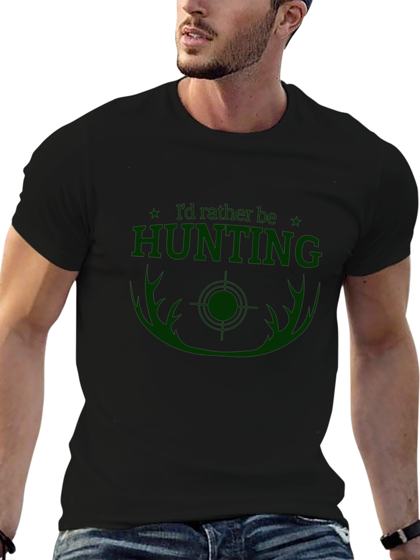 Hunting Graphic T-Shirt - Id Rather Be Hunting