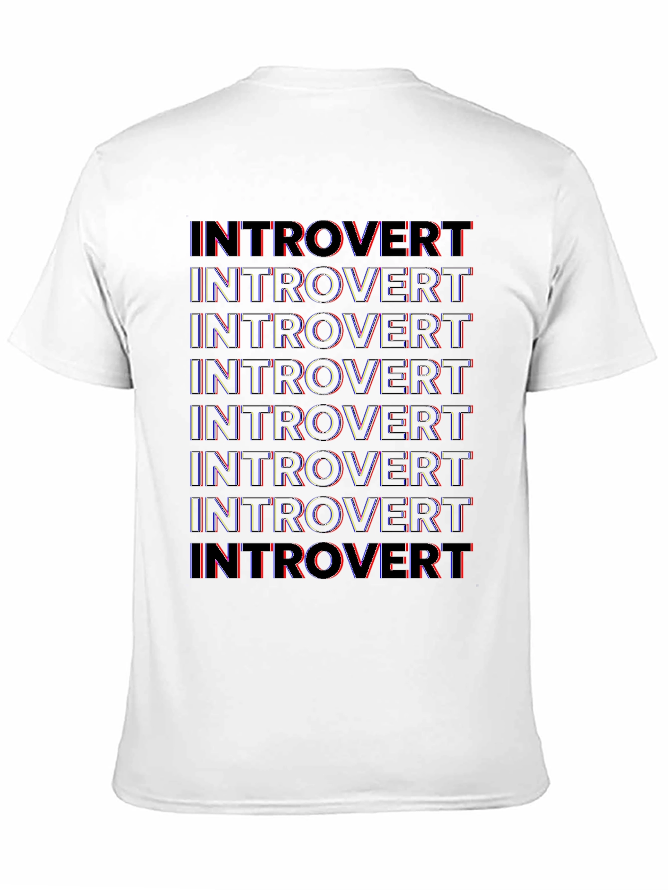Introvert Graphic Print Crew Neck T-Shirt