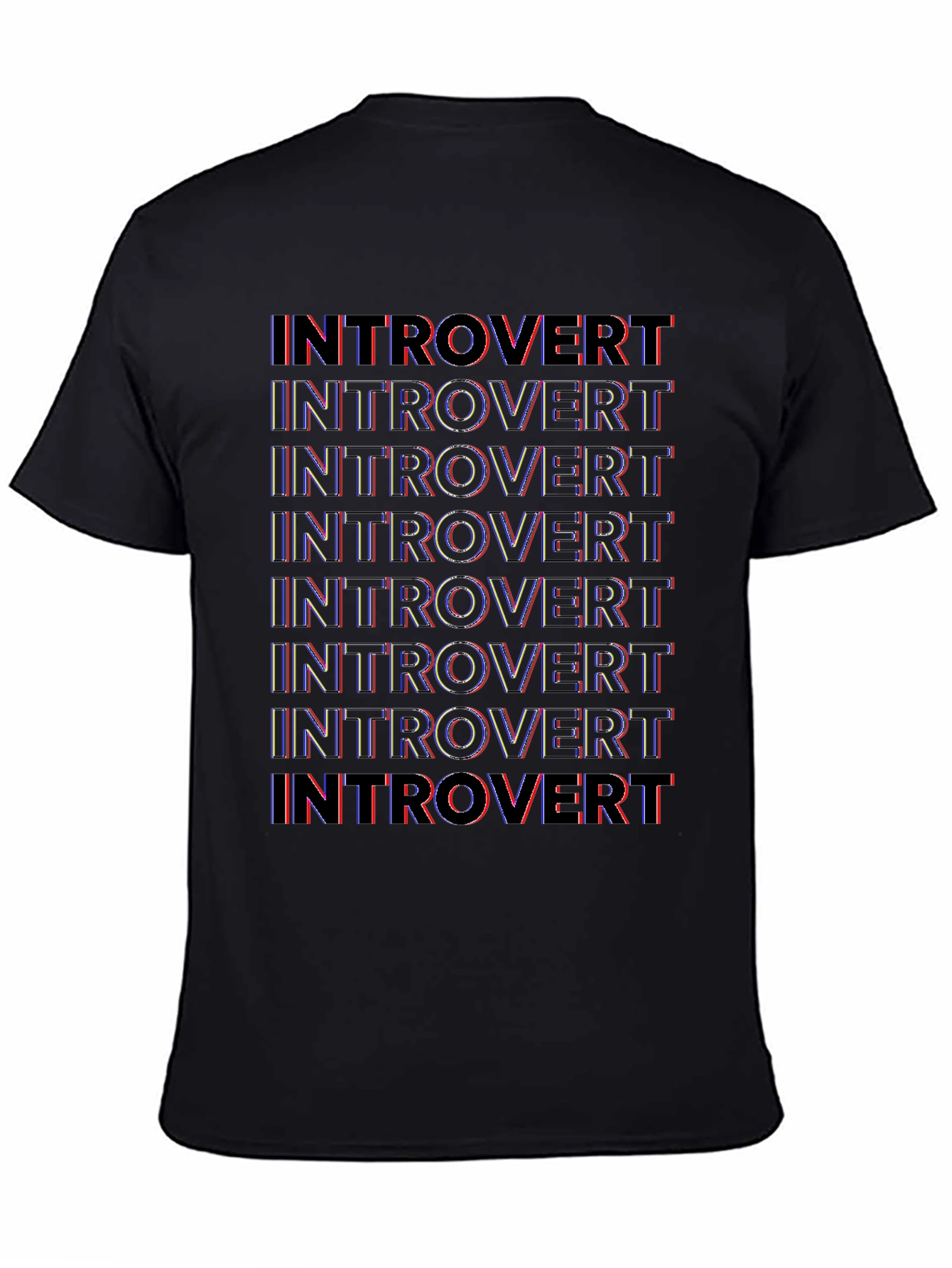 Introvert Graphic Print Crew Neck T-Shirt