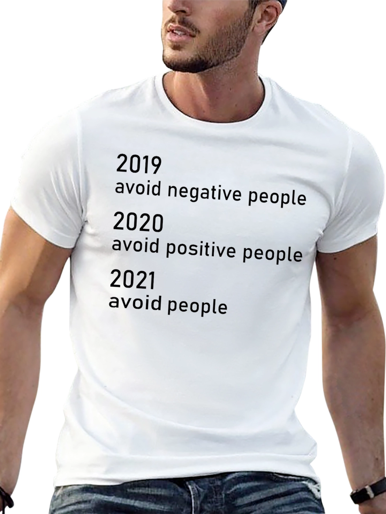 Avoid People T-Shirt Funny Slogan Tee
