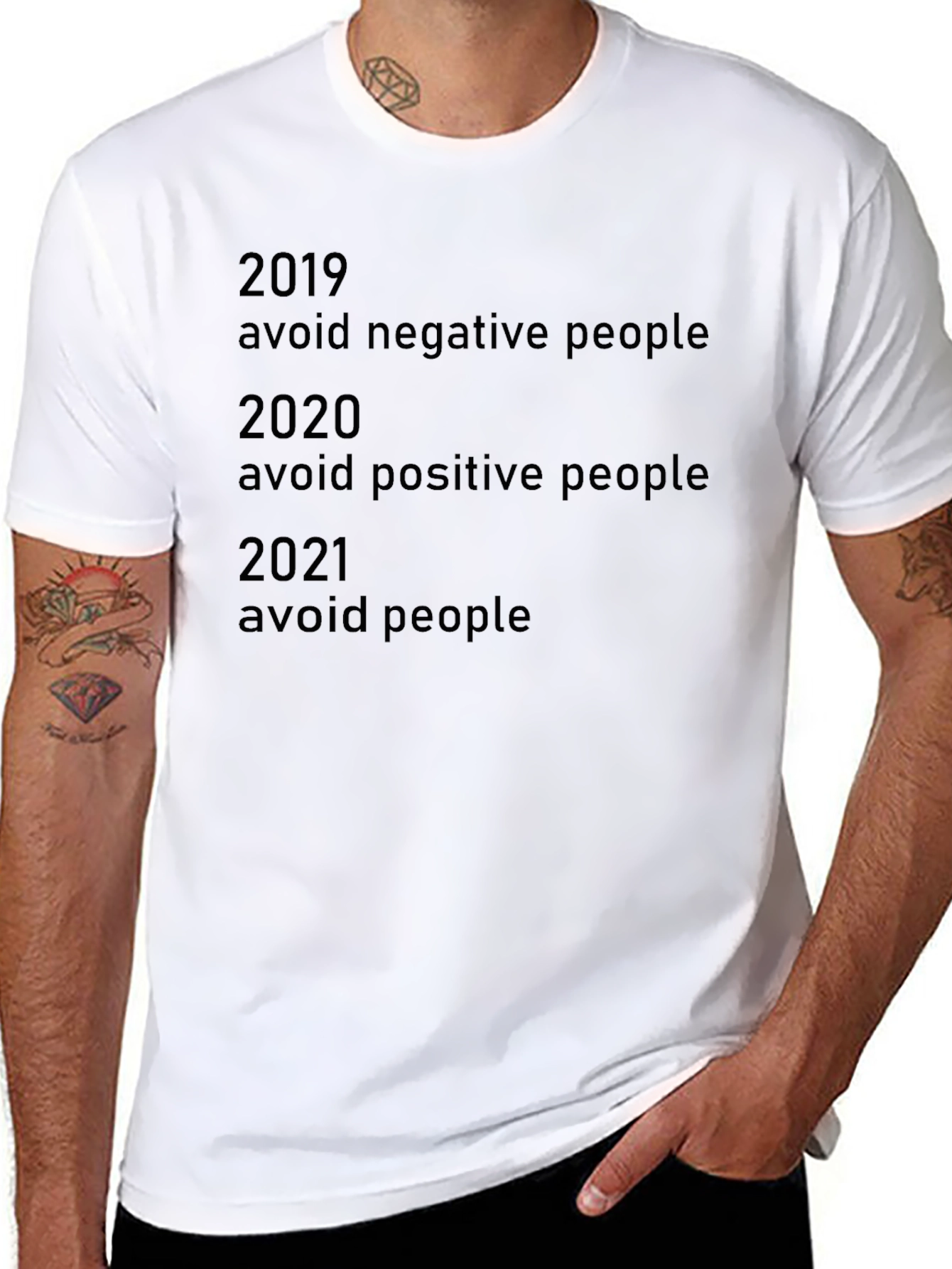 Avoid People T-Shirt Funny Slogan Tee
