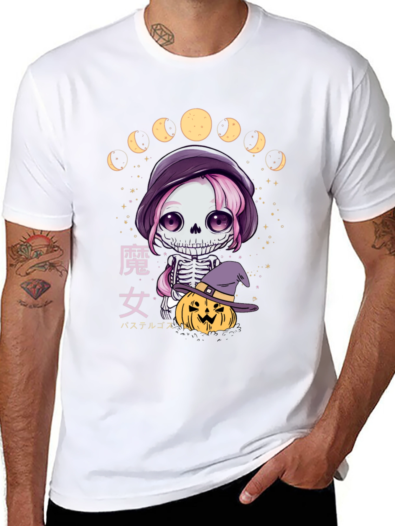Pastel Goth Witch Skeleton T-Shirt