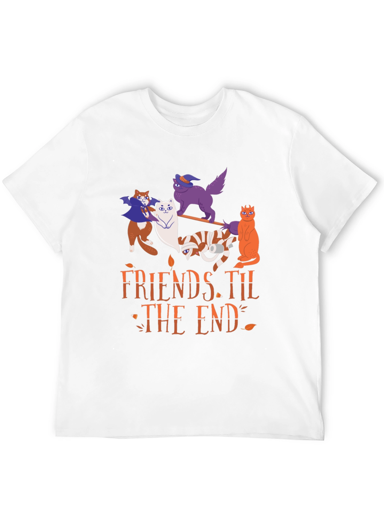 Halloween Cats Friends Til The End T-Shirt