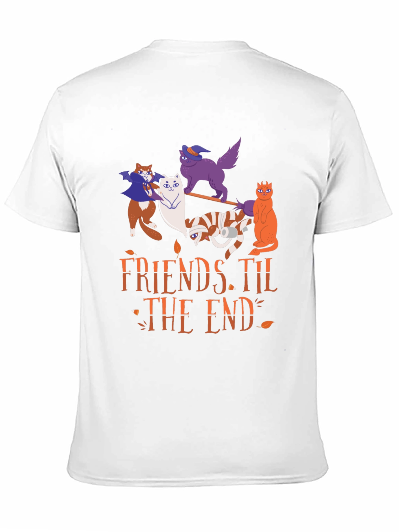 Halloween Cats Friends Til The End T-Shirt