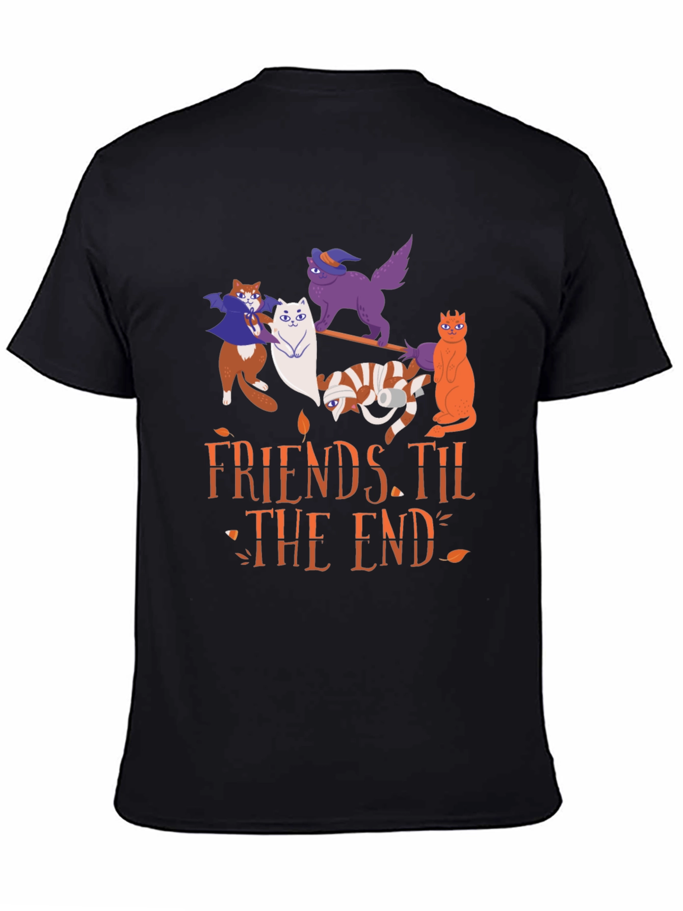 Halloween Cats Friends Til The End T-Shirt