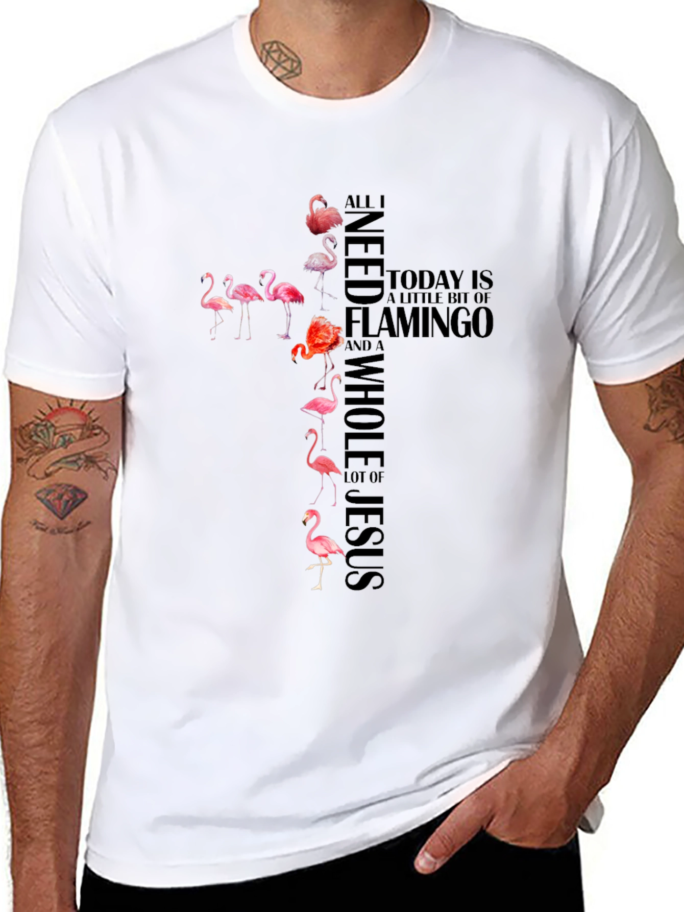 Flamingo Jesus T-Shirt - Christian Apparel