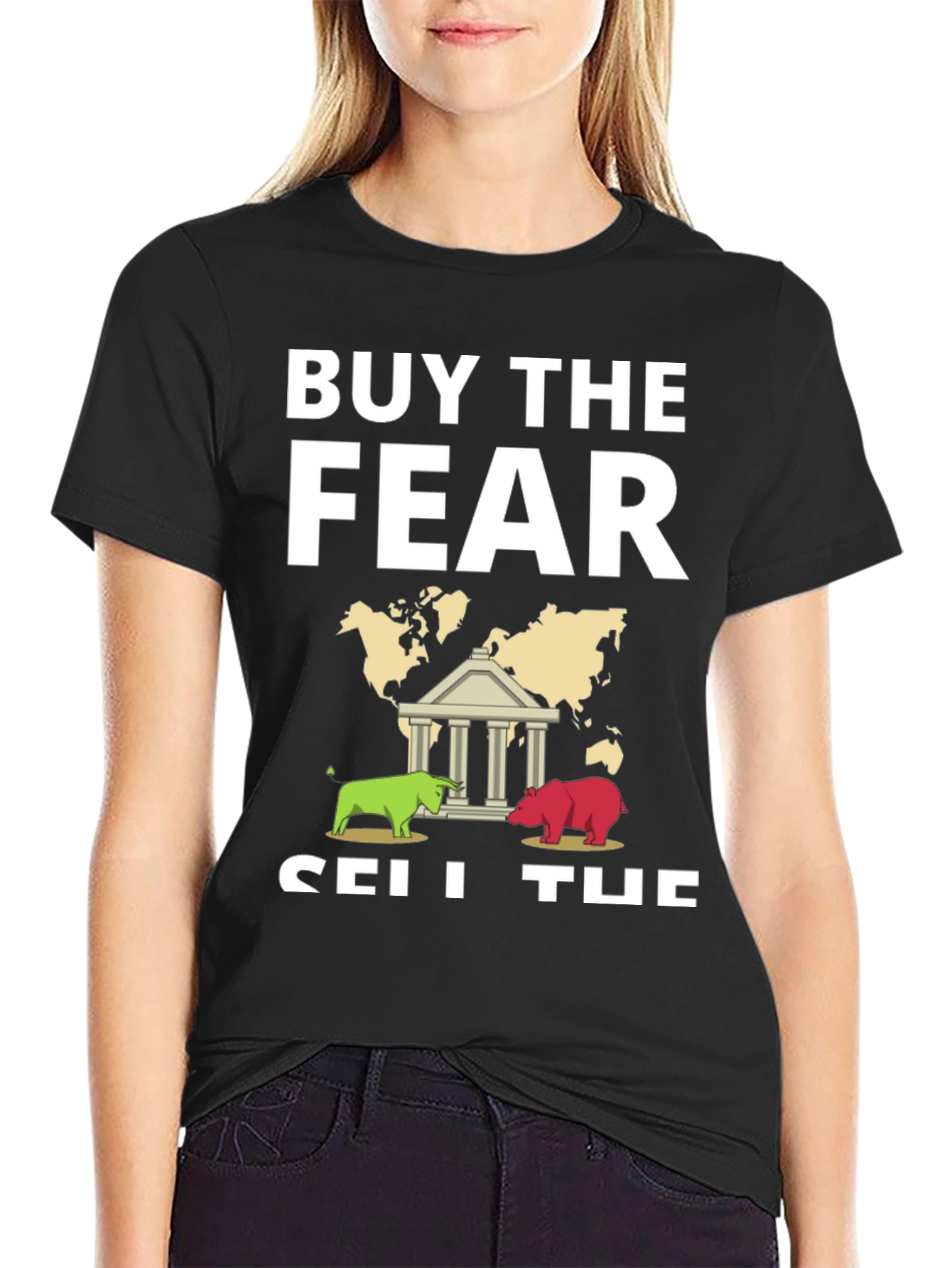 Buy The Fear Sell The News Graphic Tee