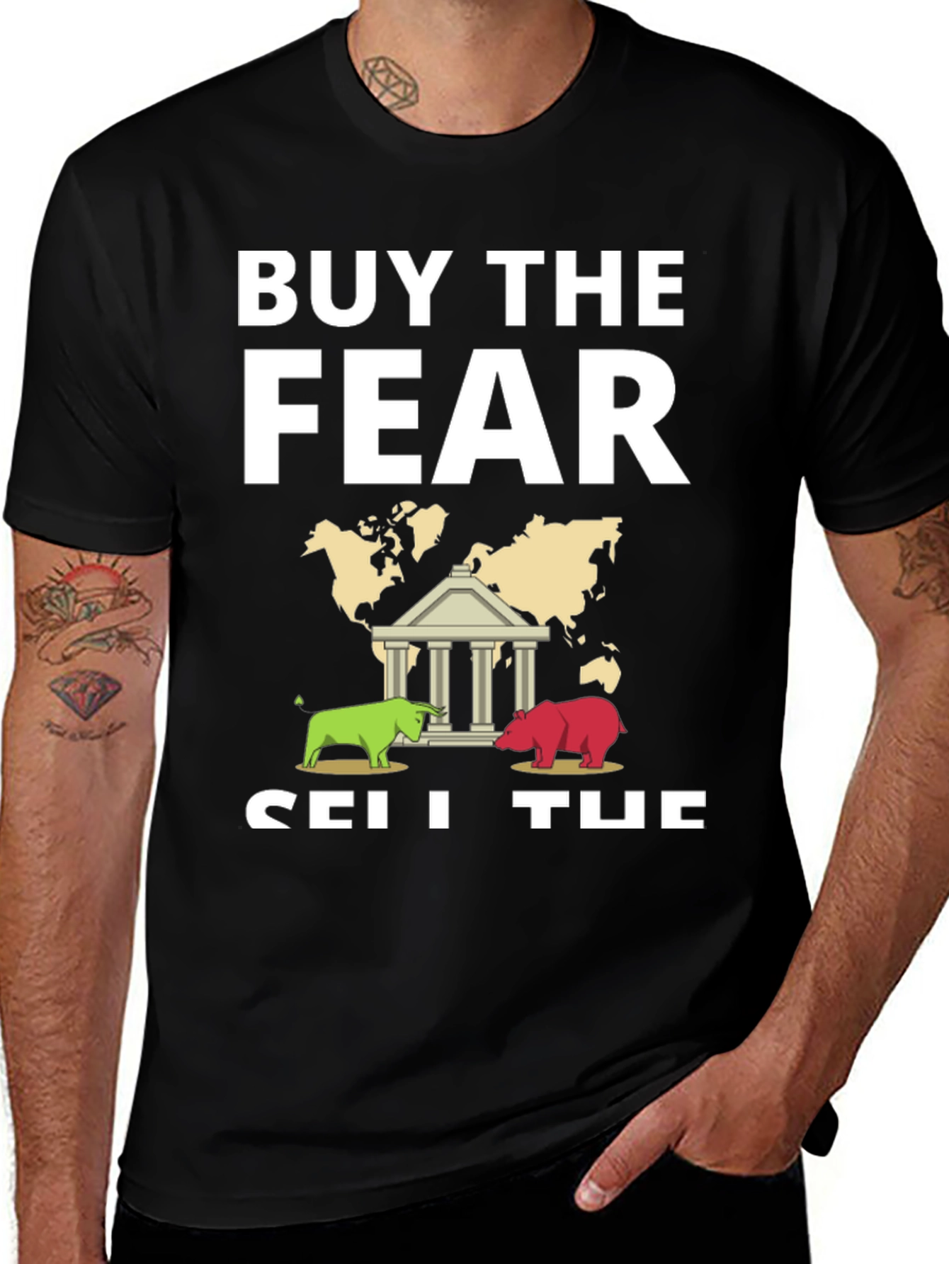 Buy The Fear Sell The News Graphic Tee