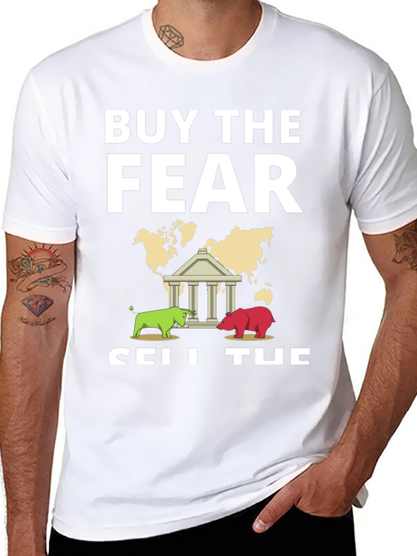 Buy The Fear Sell The News Graphic Tee