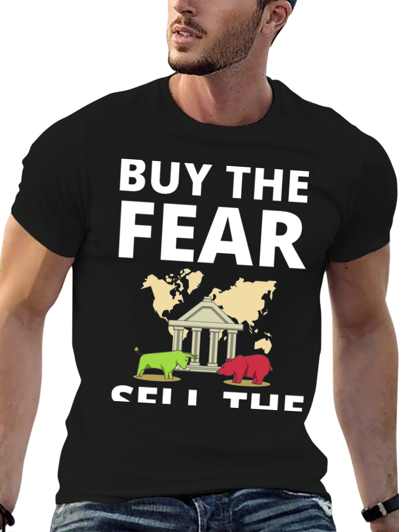 Buy The Fear Sell The News Graphic Tee
