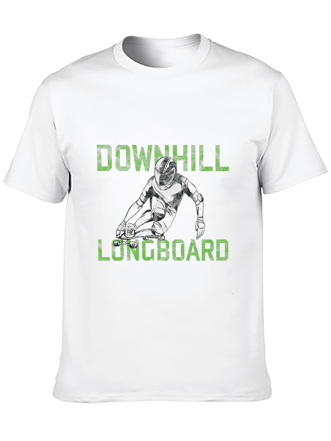 Downhill Longboard Graphic Tee - Black T-Shirt